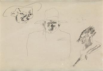 JULES PASCIN Group of 4 drawings.